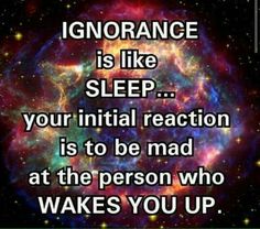 ignorance is like sleep quote